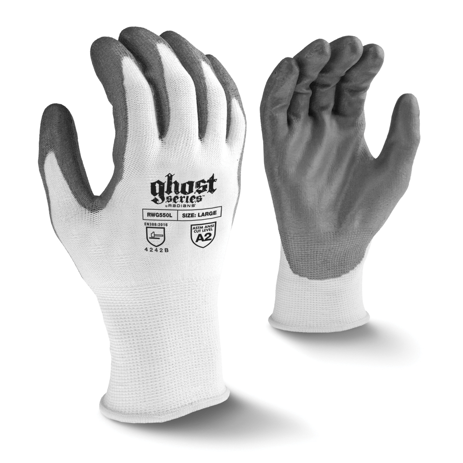 XSM WHT TROSAR BY DSM/PU A2 GHOST GLOVE