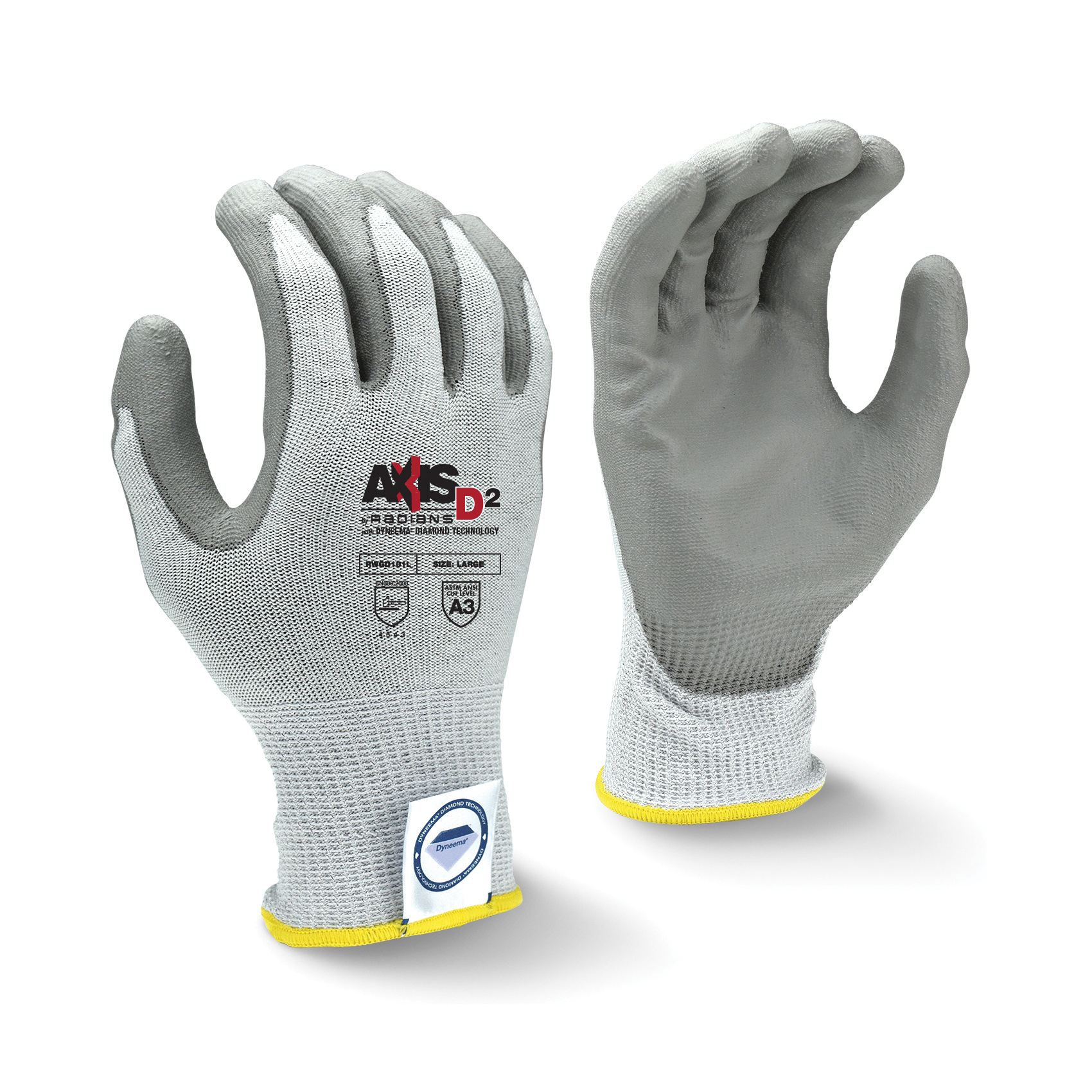 MD LT GRY DYNEEMA/PU A3 GLOVE