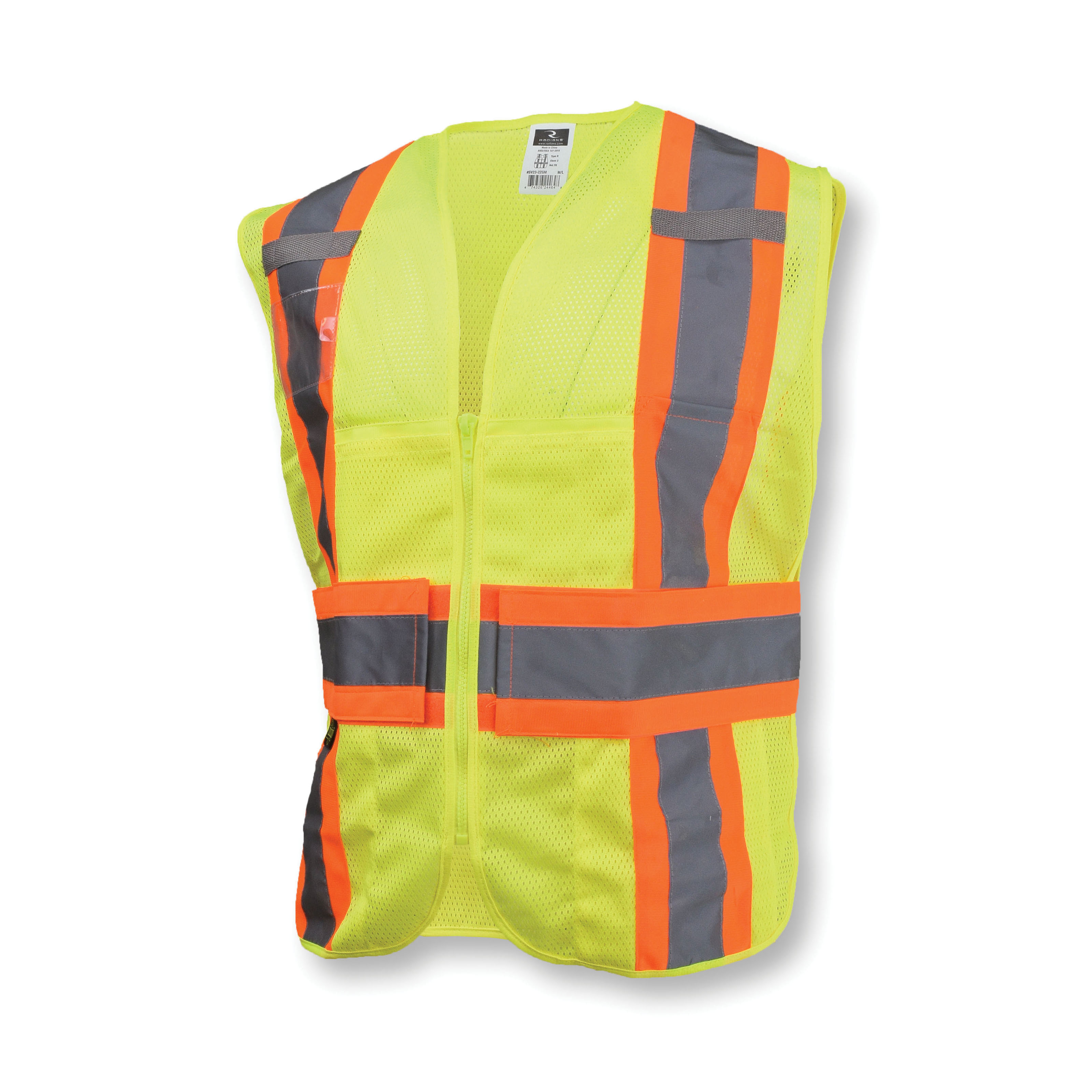 3XL-5XL GRN EXPAND VEST w/ CONTRAST
