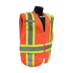 XL-2XL ORG EXPAND VEST w/ CONTRAST