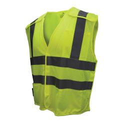 LG GRN SE CLASS2 MESH BREAKAWAY VEST