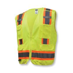 3XL GRN CLASS2 BREAKAWAY SURVEYOR VEST
