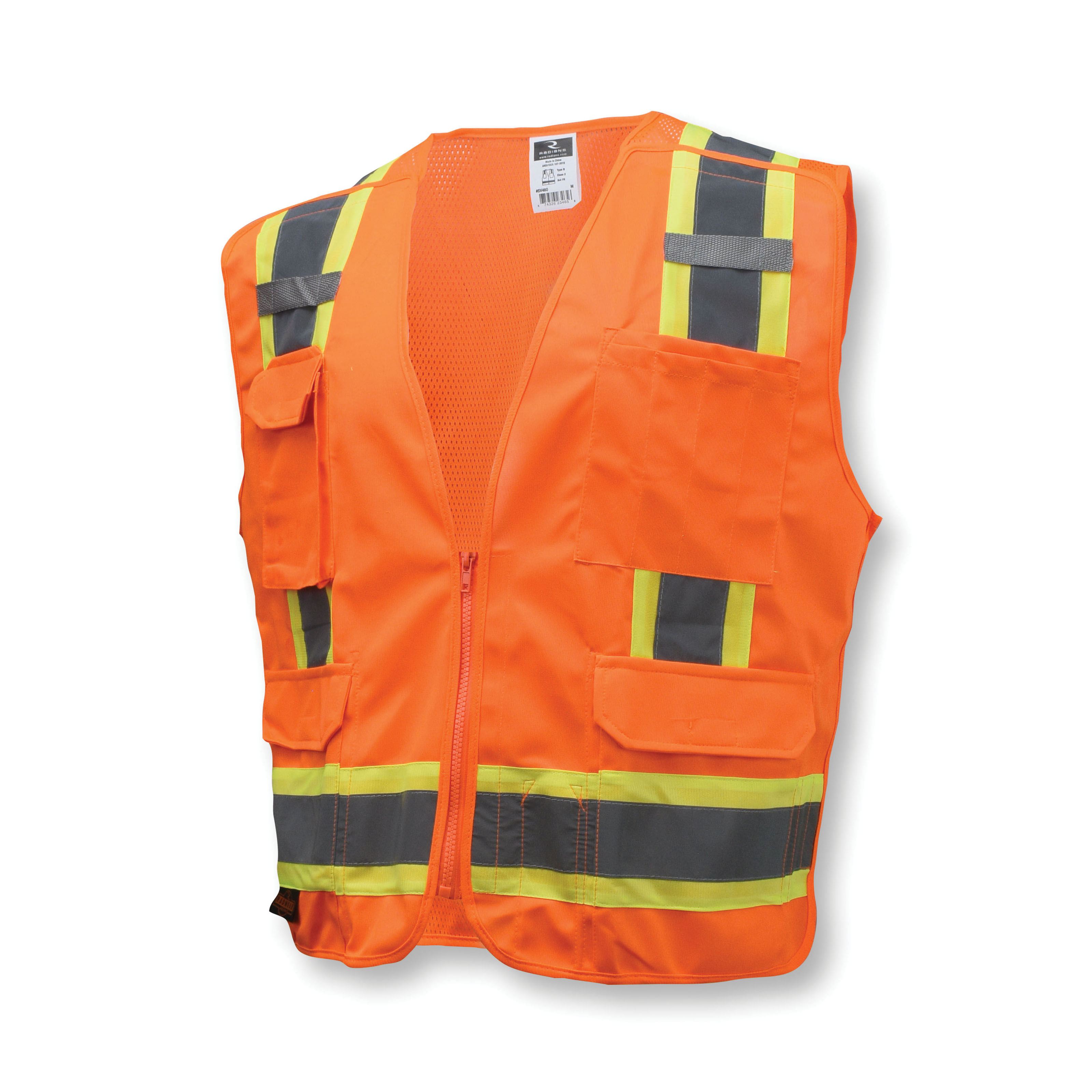 2XL ORG CLASS2 BREAKAWAY SURVEYOR VEST