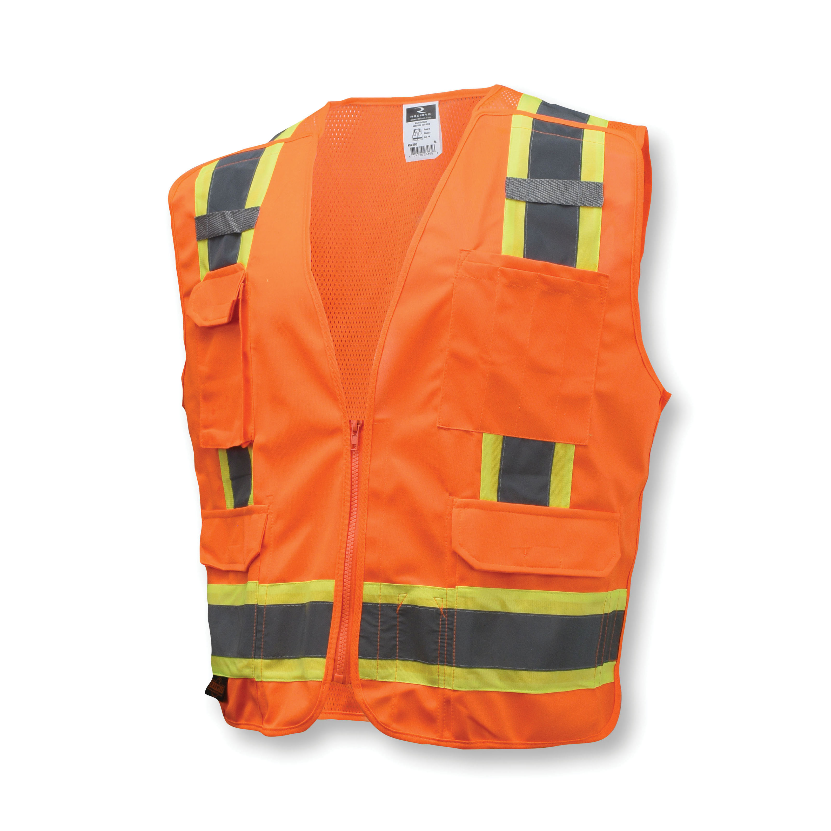 4XL ORG CLASS2 BREAKAWAY SURVEYOR VEST