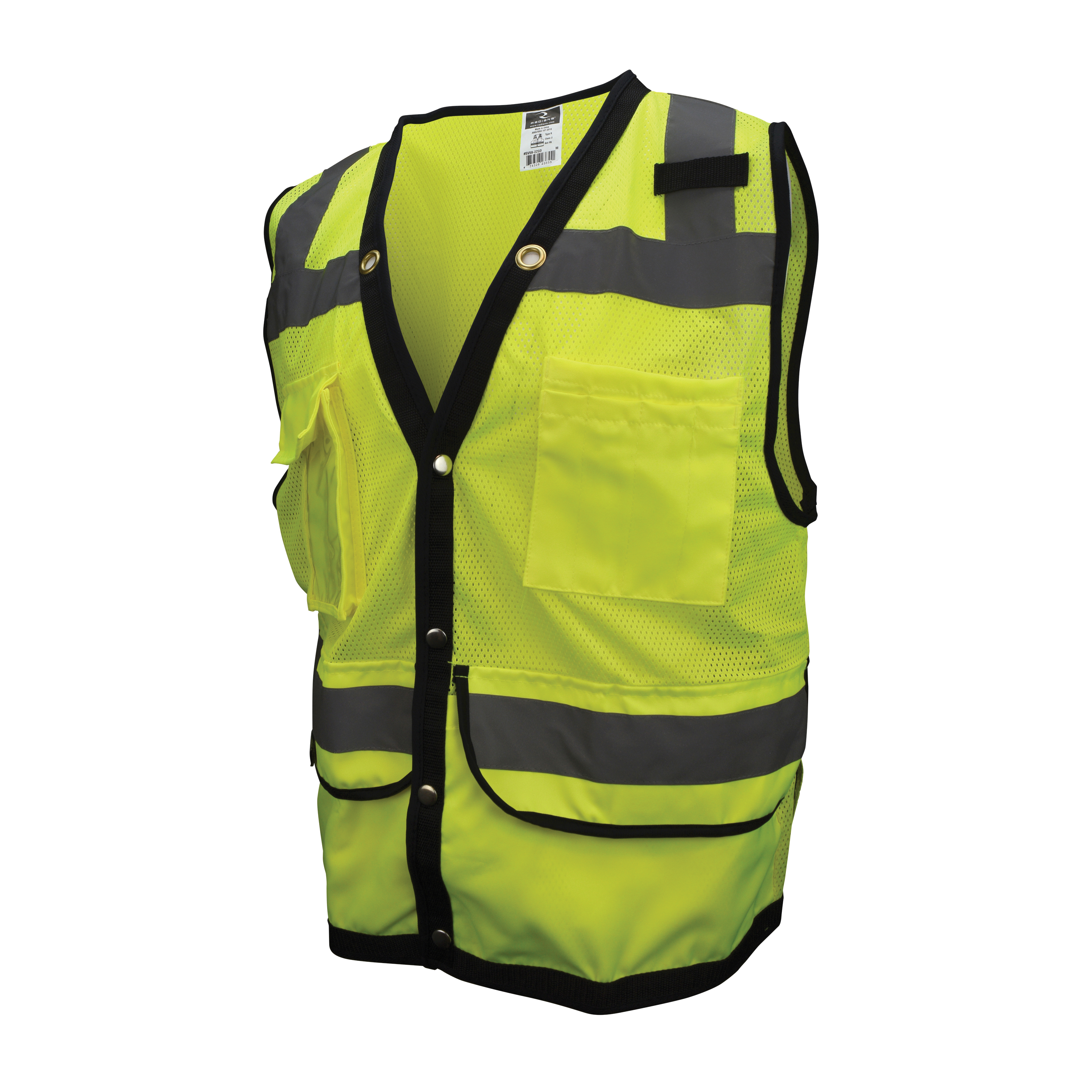 2XL LIME GREEN SURVEYORS VEST