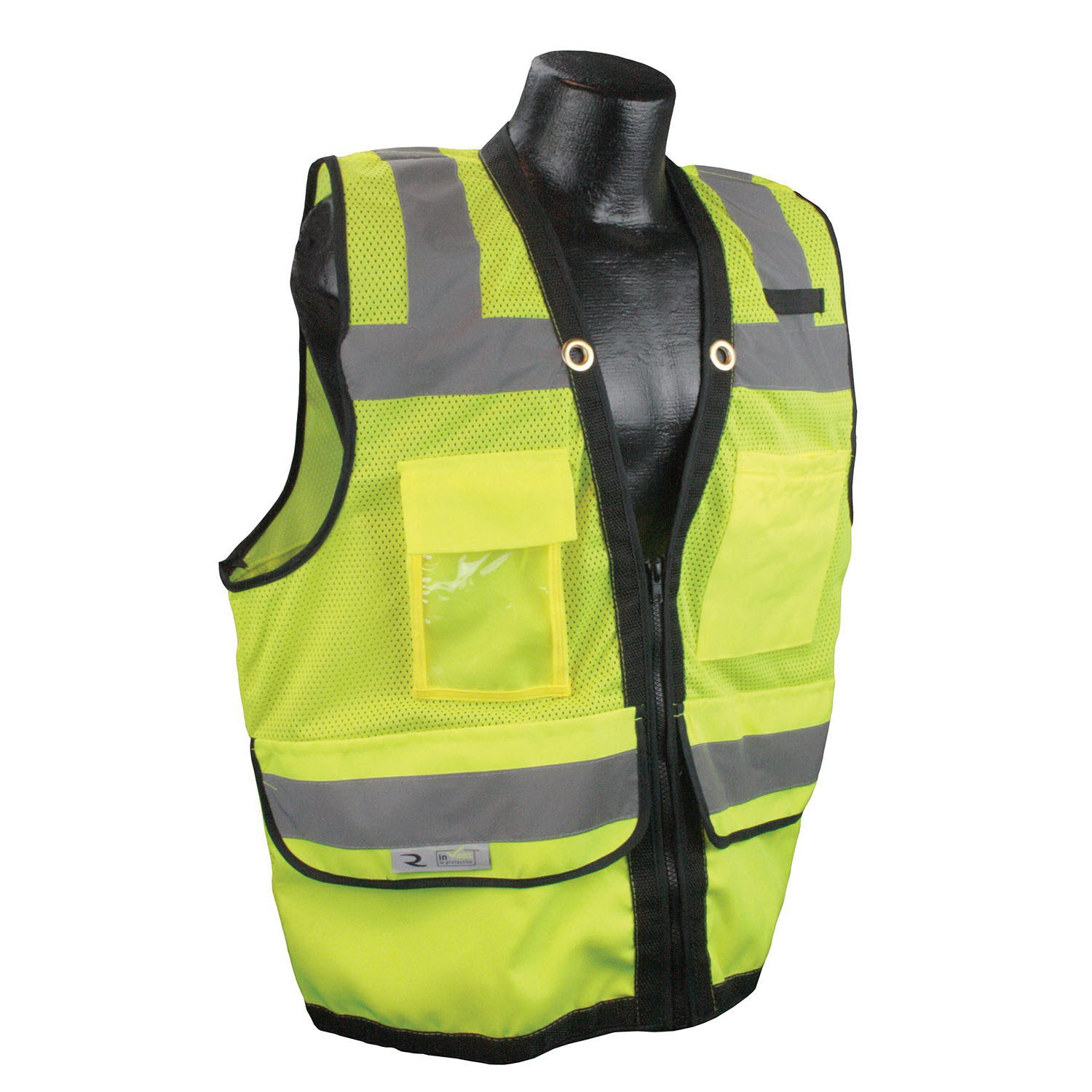 SM LIME GRN ZIPPER SURVEYORS VEST