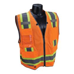 3XL ORG CLASS2 HD VEST w/ CONTRAST