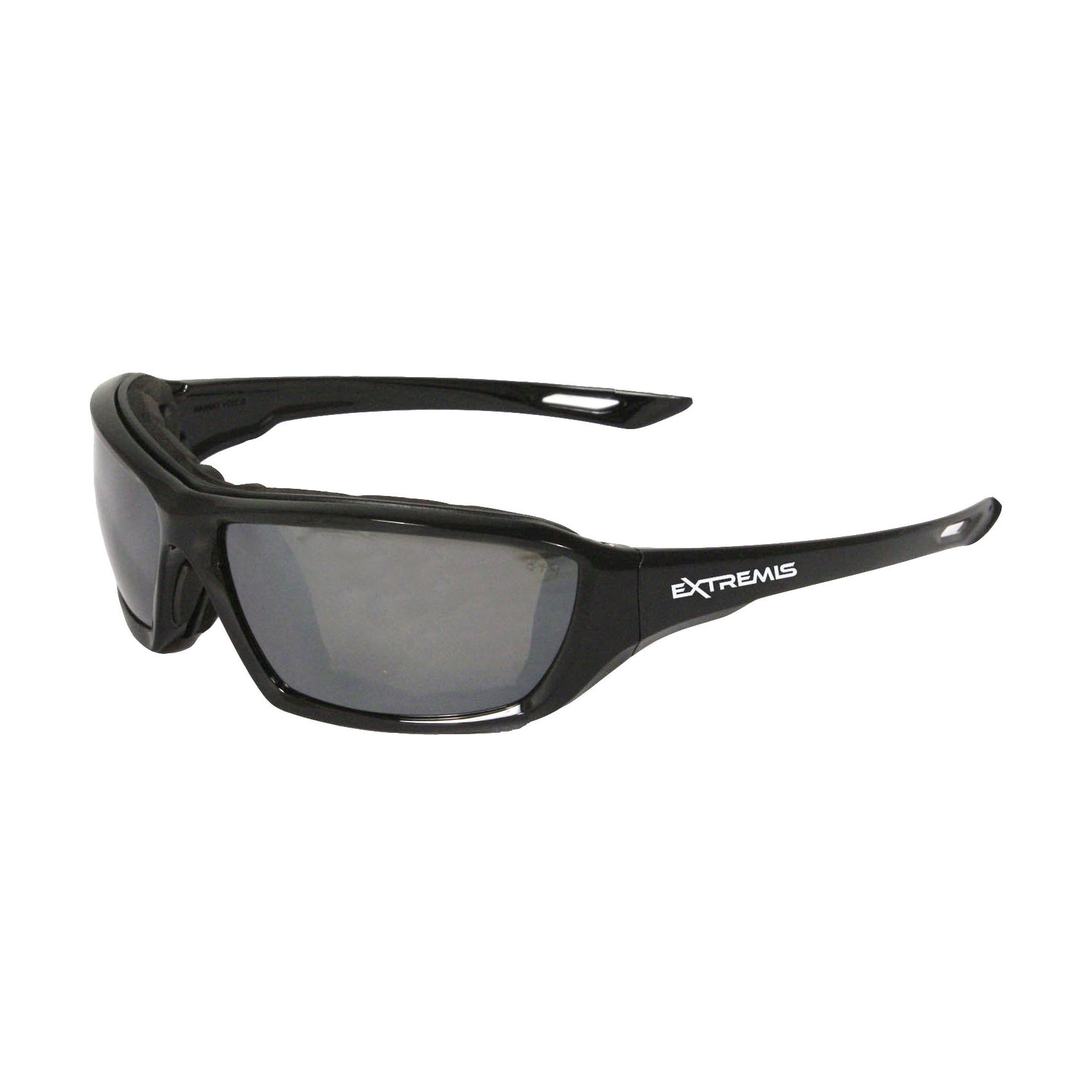 SLV POLY MIR SAFETY GLASSES w/ BLK FRAME