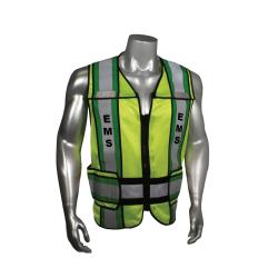MD-XL GRN POLY/COT GRN TRIM EMS VEST