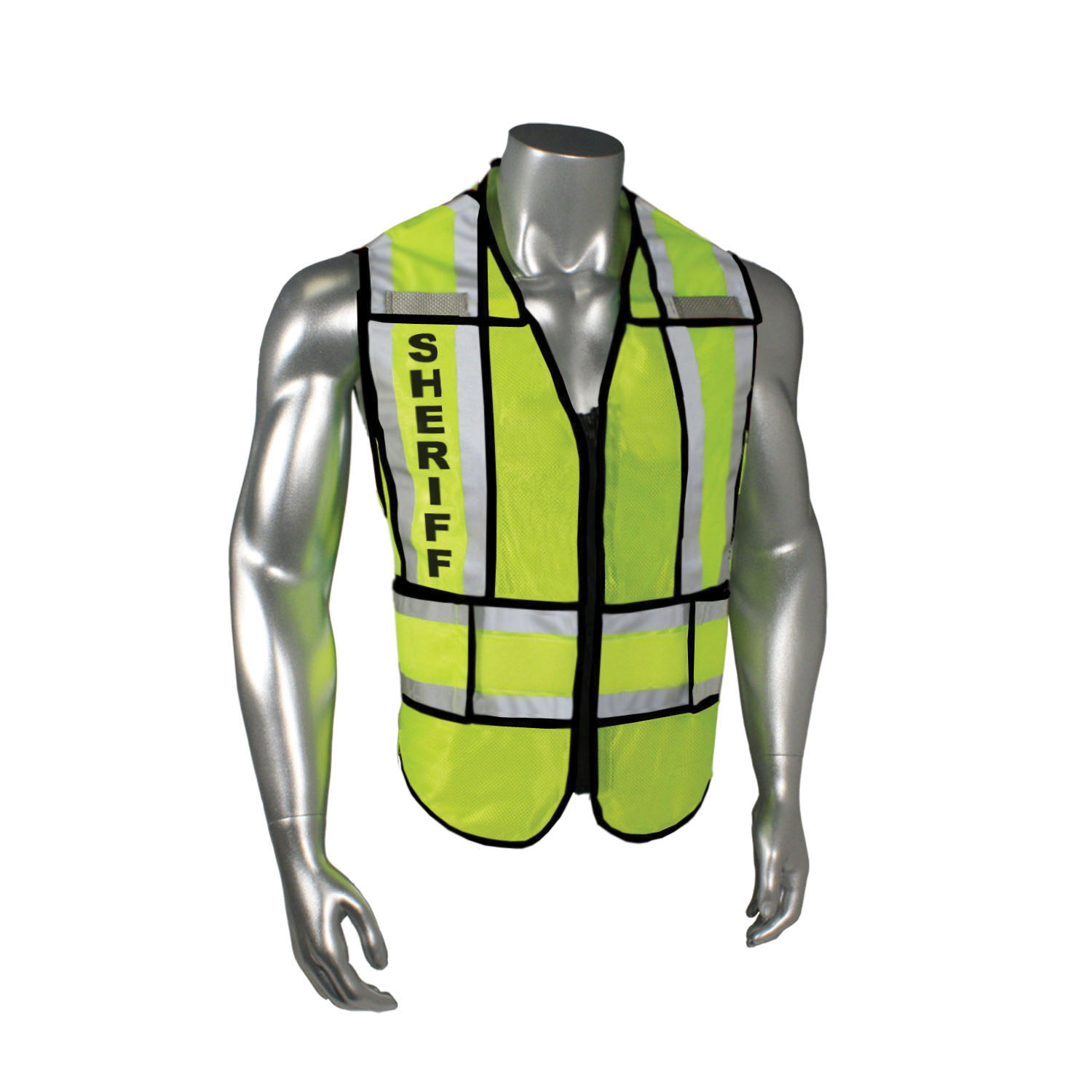 2XL-4XL GRN SPLT TRIM EMS VEST