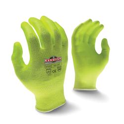 LG HI-VIS YEL HPPE/PU DIP A2 GLOVE