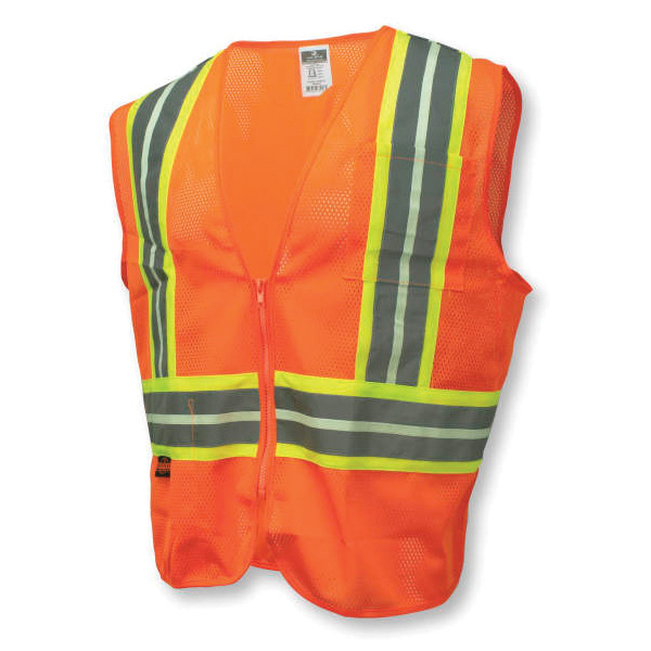 2XL ORG ECON GLOW-IN-THE-DARK VEST