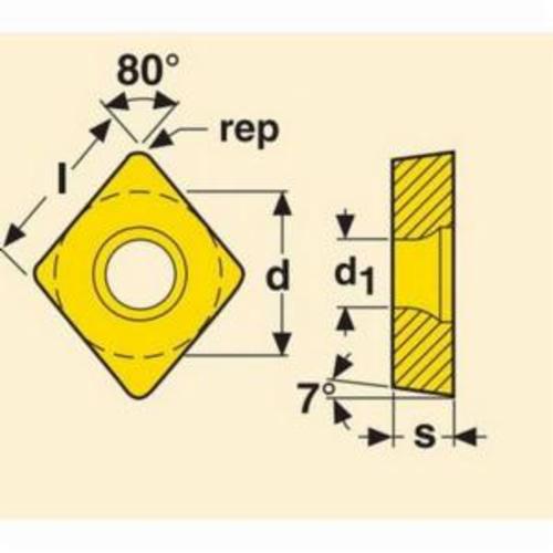 CCGW 431S-00420-L1-B CBN010 PCBN INSERT