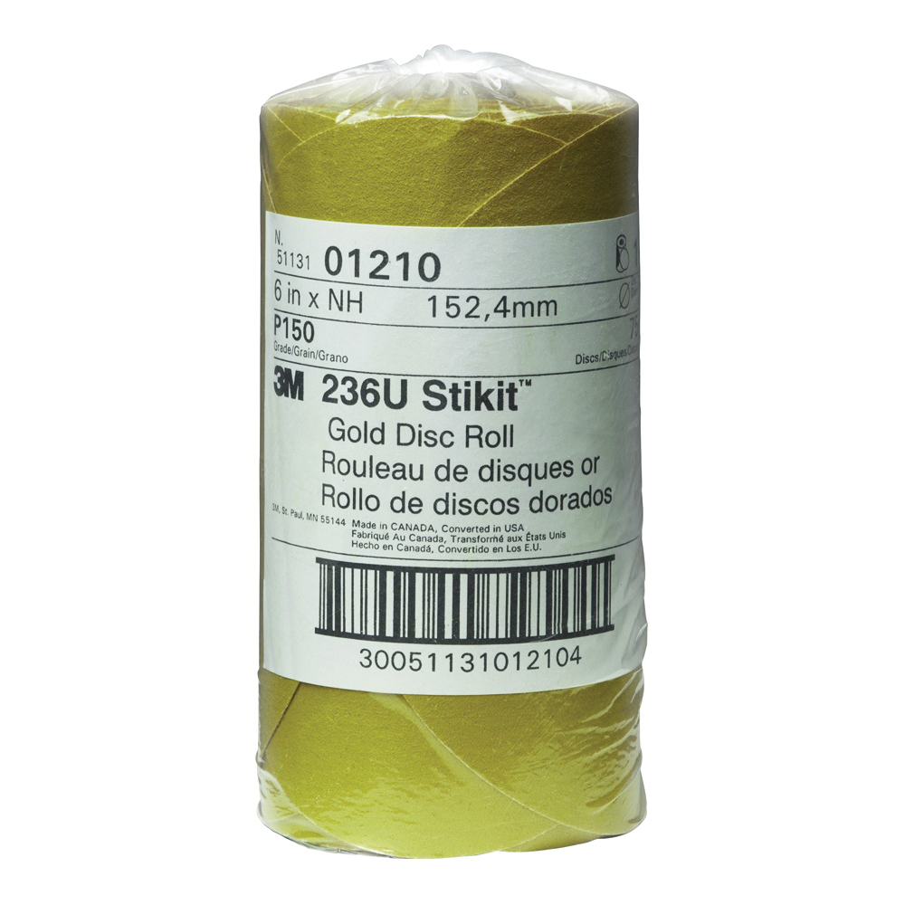 3M 6IN P150A STIKIT GOLD DISC ROLL