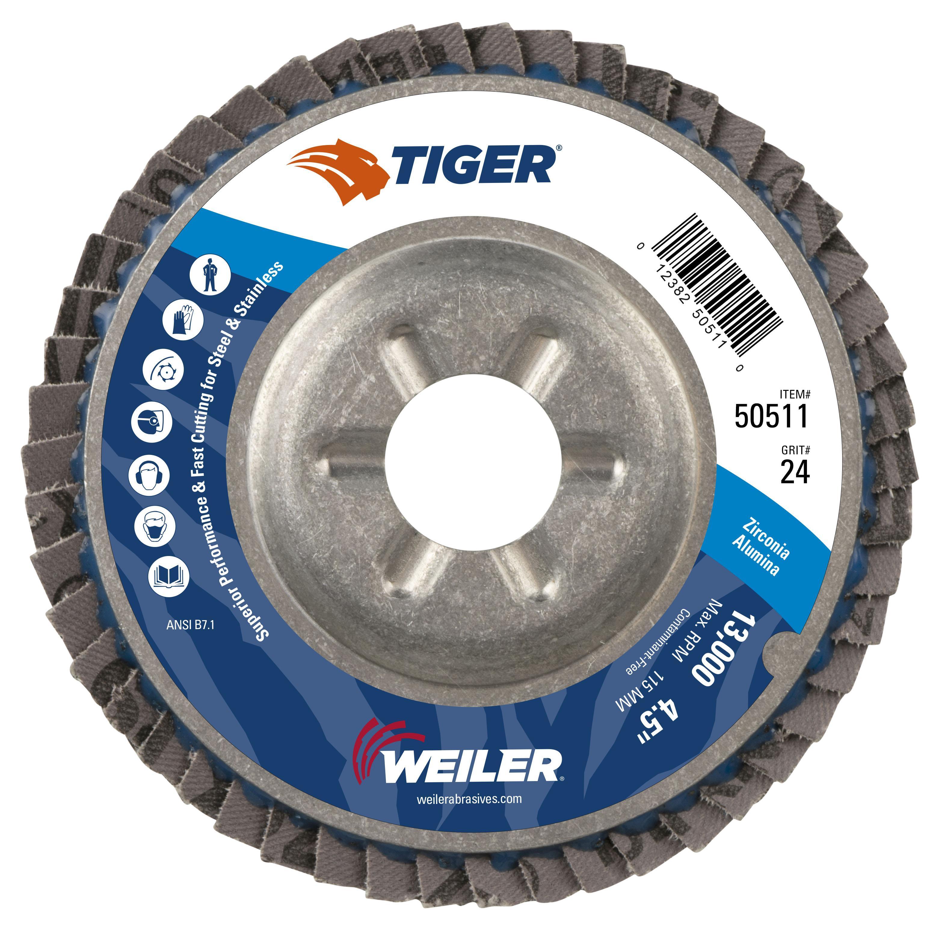 4-1/2IN TIGER ALUM 24Z 7/8AH