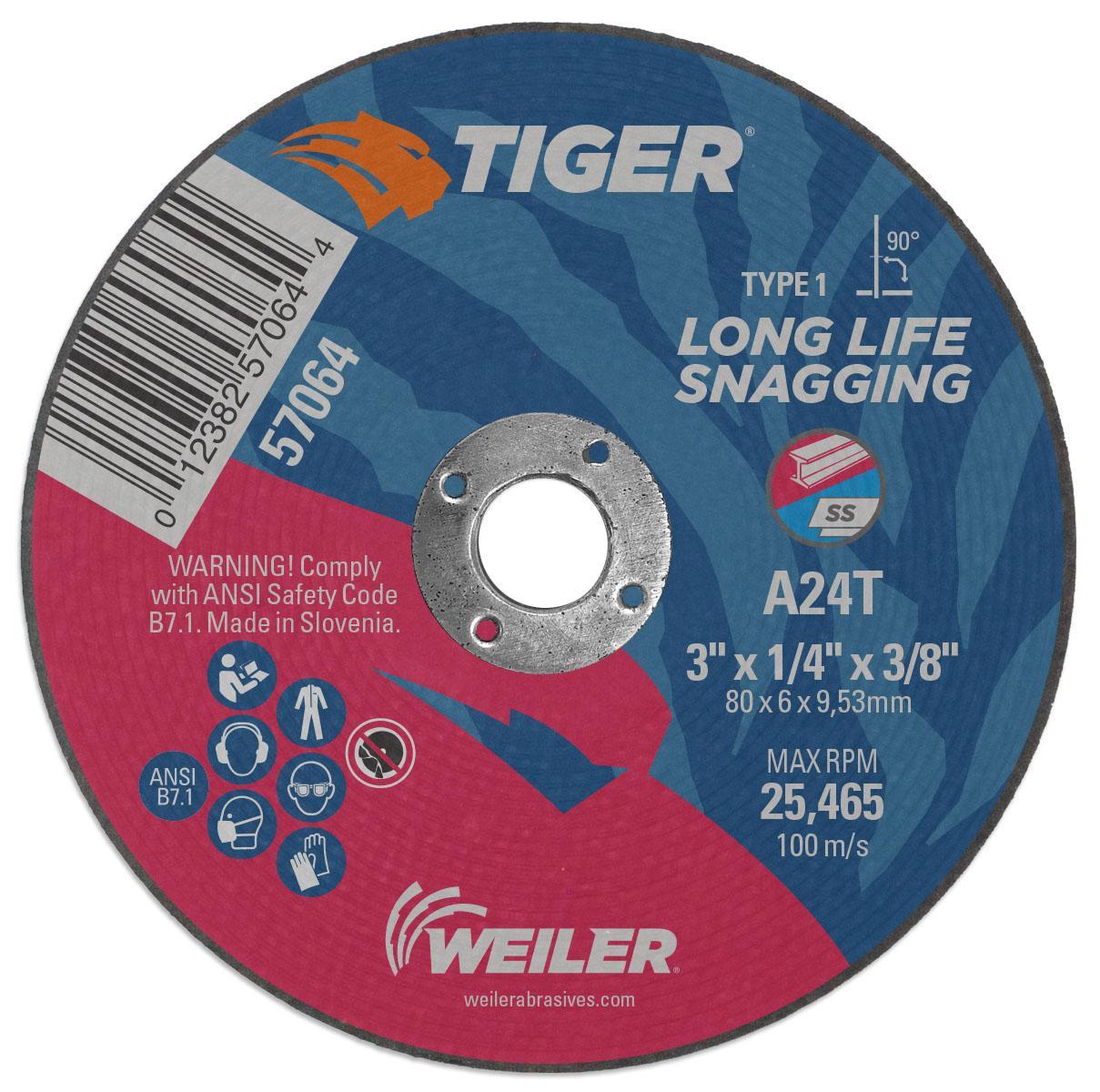 3X1/4 TIGER AO SNAG WHEEL A24T