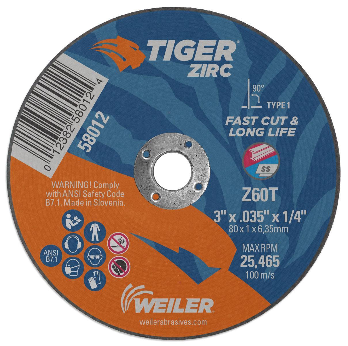 3X.035 TIGER ZIRC CUT Z60T 1/4 AH