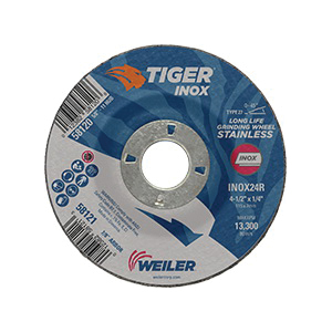 4-1/2x1/4 TIGER INOX GRINDING WHEEL
