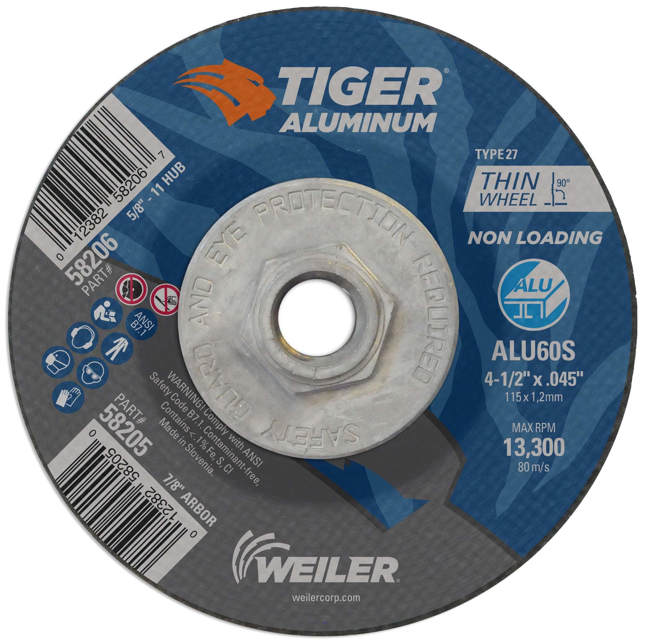 4-1/2X.045 TGR ALU T27 CUT ALU60S 5/8-11