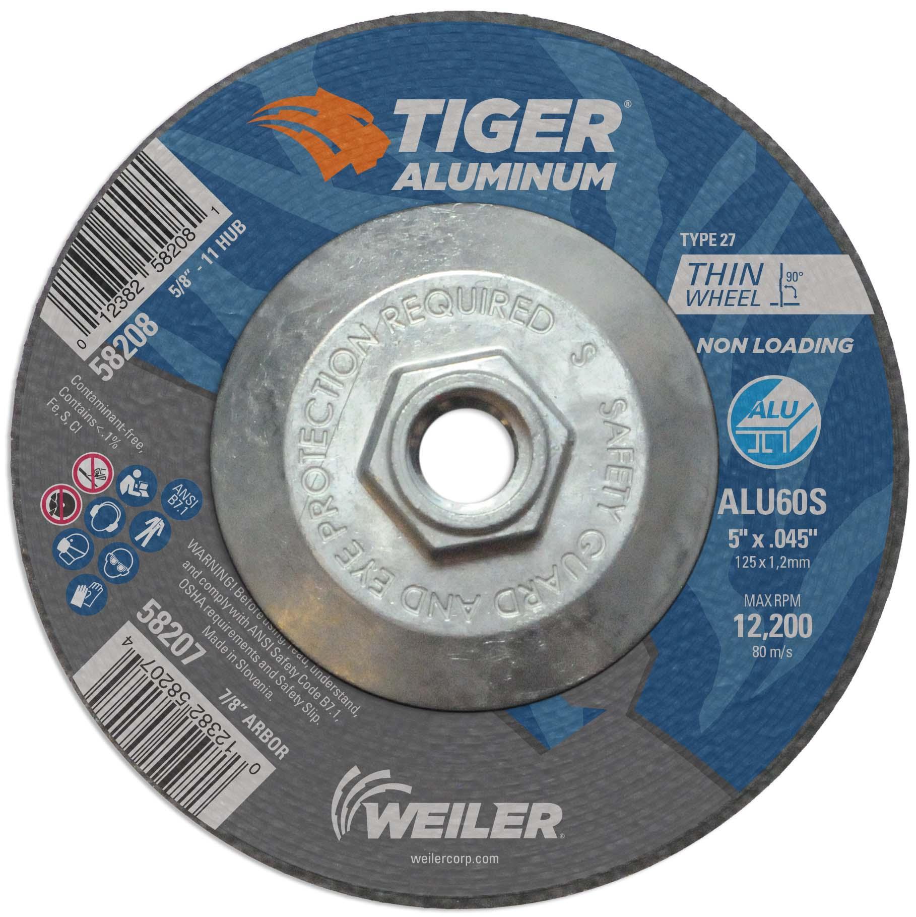 5INX.045 TIGER ALU T27 CUT ALU60S 5/8-11