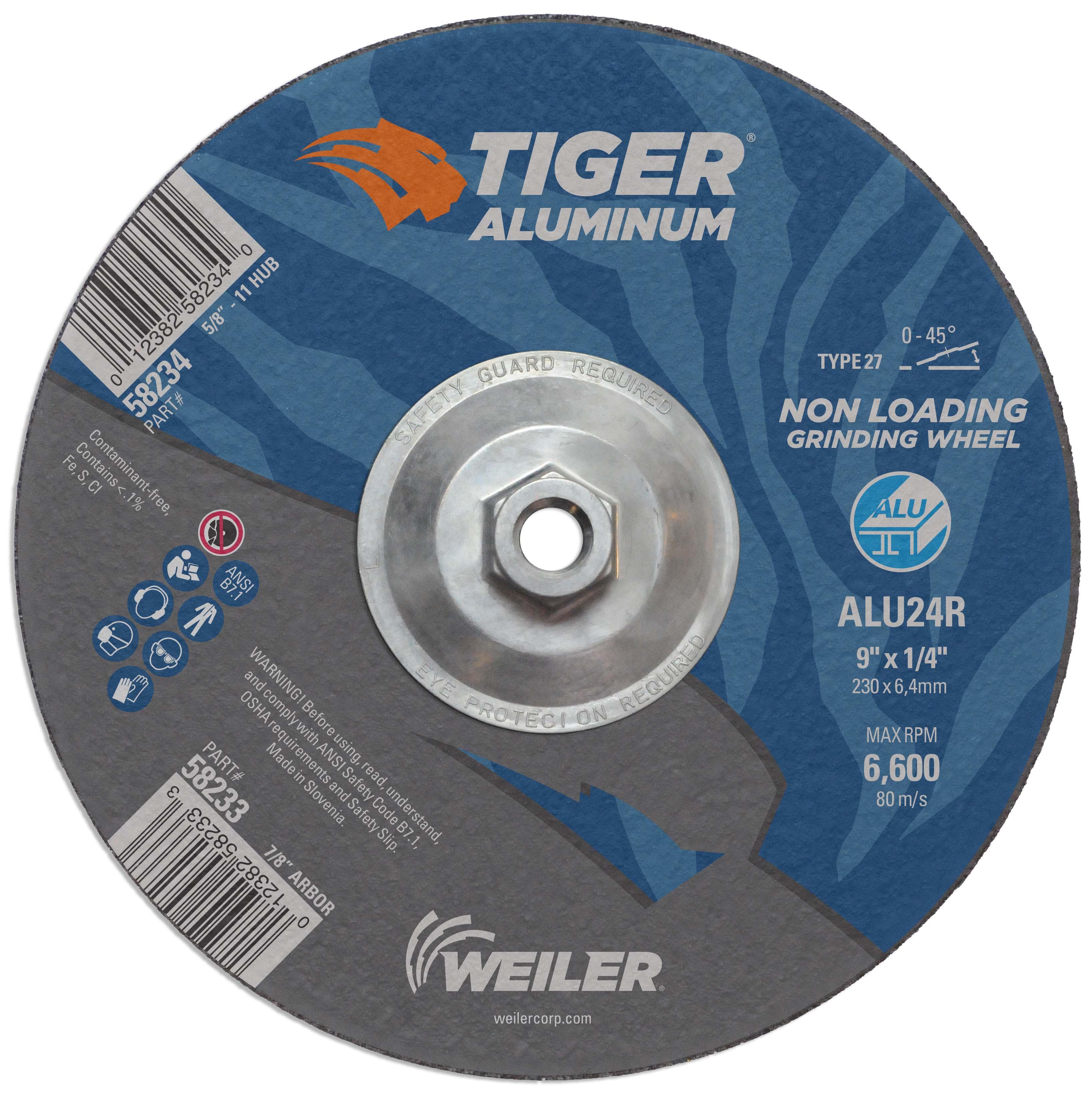 9INX1/4 TGR ALU T27 GRIND ALU24R 5/8-11