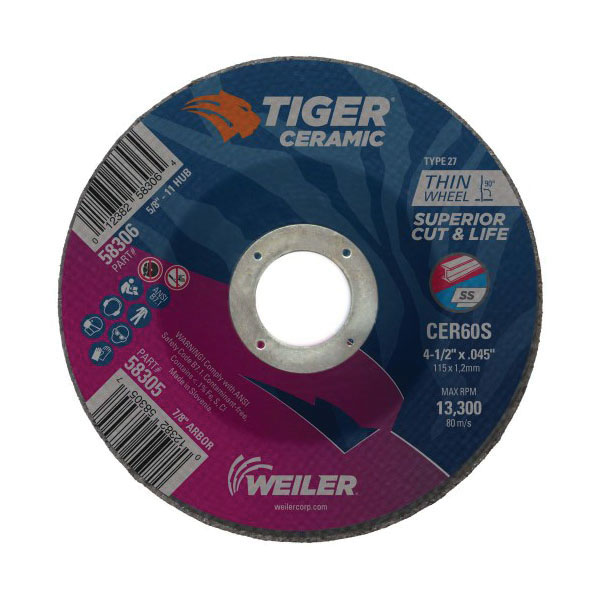 4-1/2X.045 TGR CER T27 CUT CER60S 7/8 AH