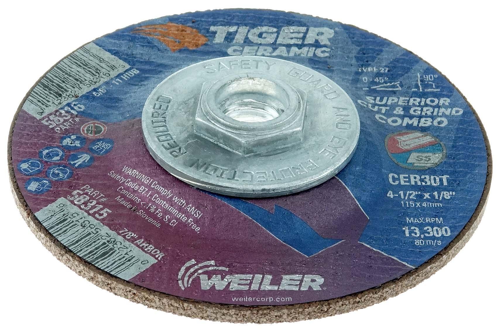4-1/2X1/8 TGR CER T27 COMBO CER30T