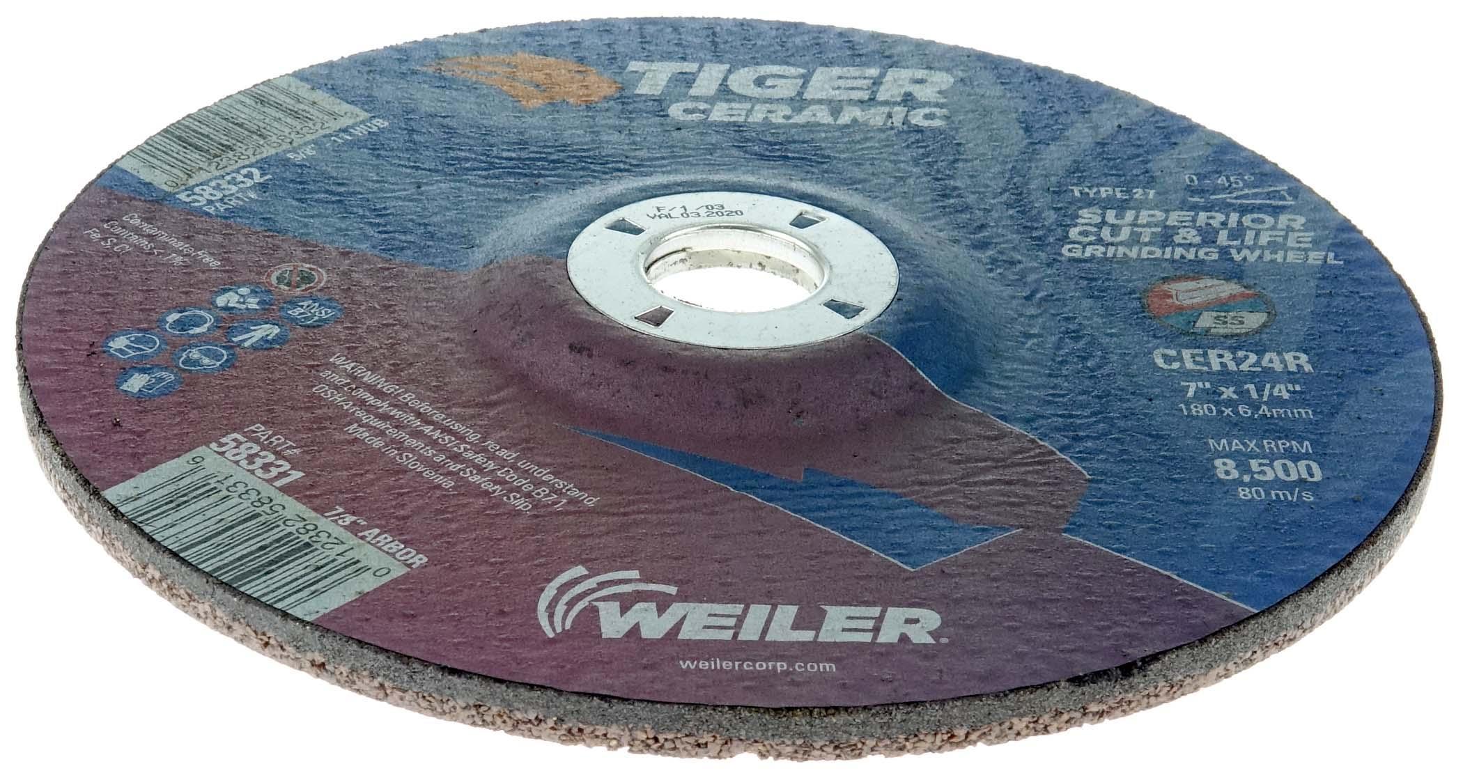 7x1/4x7/8 CER24R T27 GRINDING WHEEL