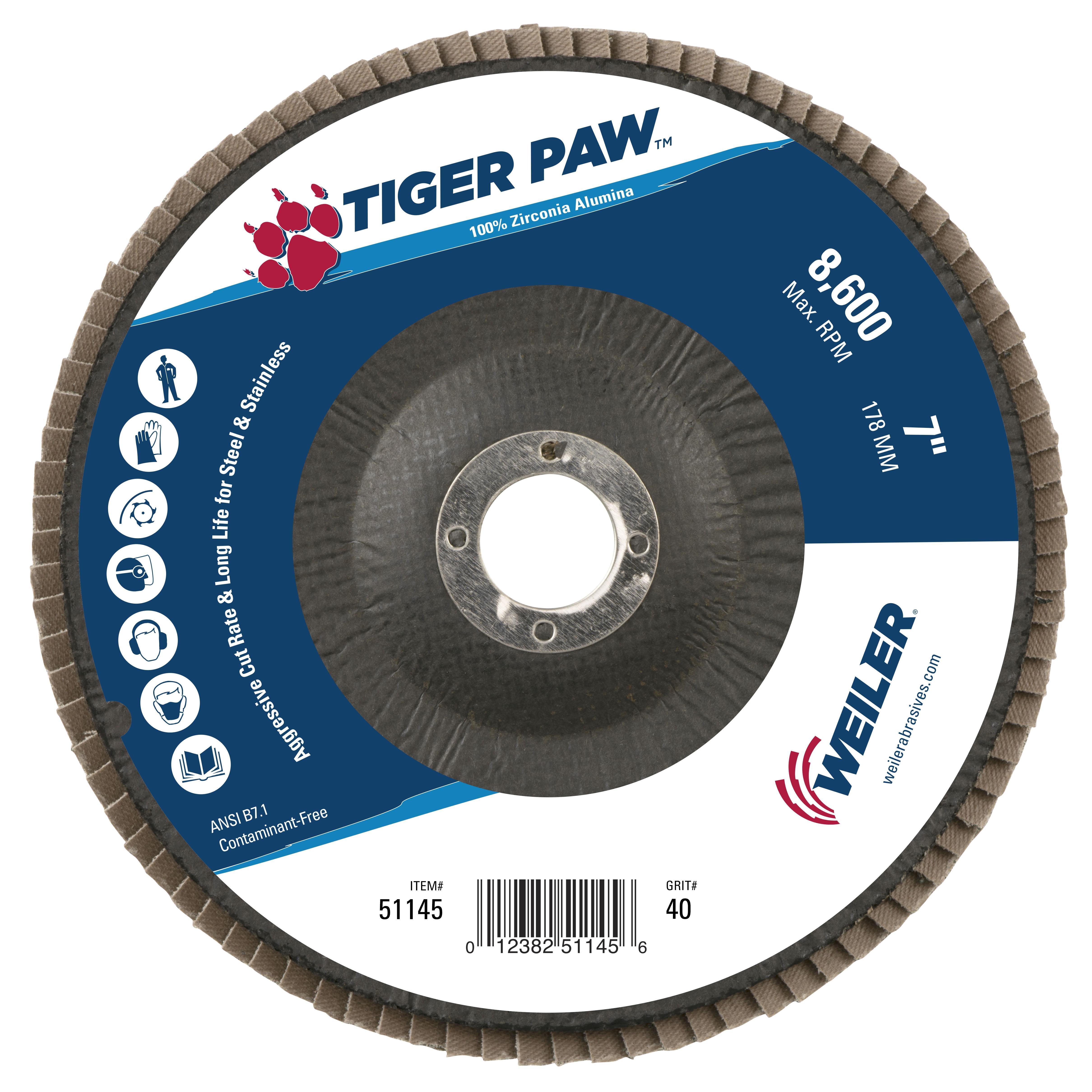 7IN TIGER PAW ANG TY29 40Z 7/8 AH