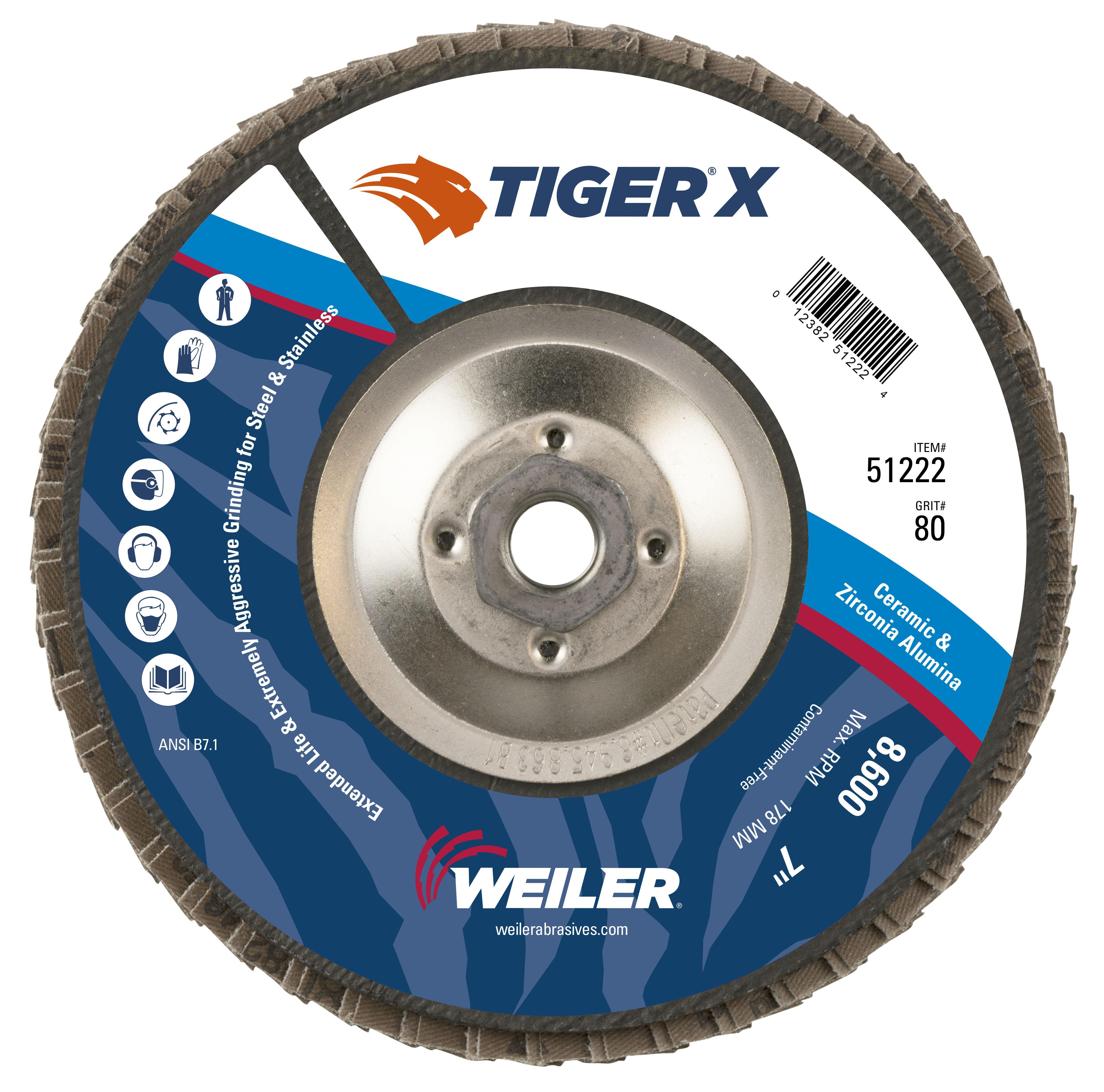 7IN TIGER X CONICAL 80Z 5/8-11 NUT