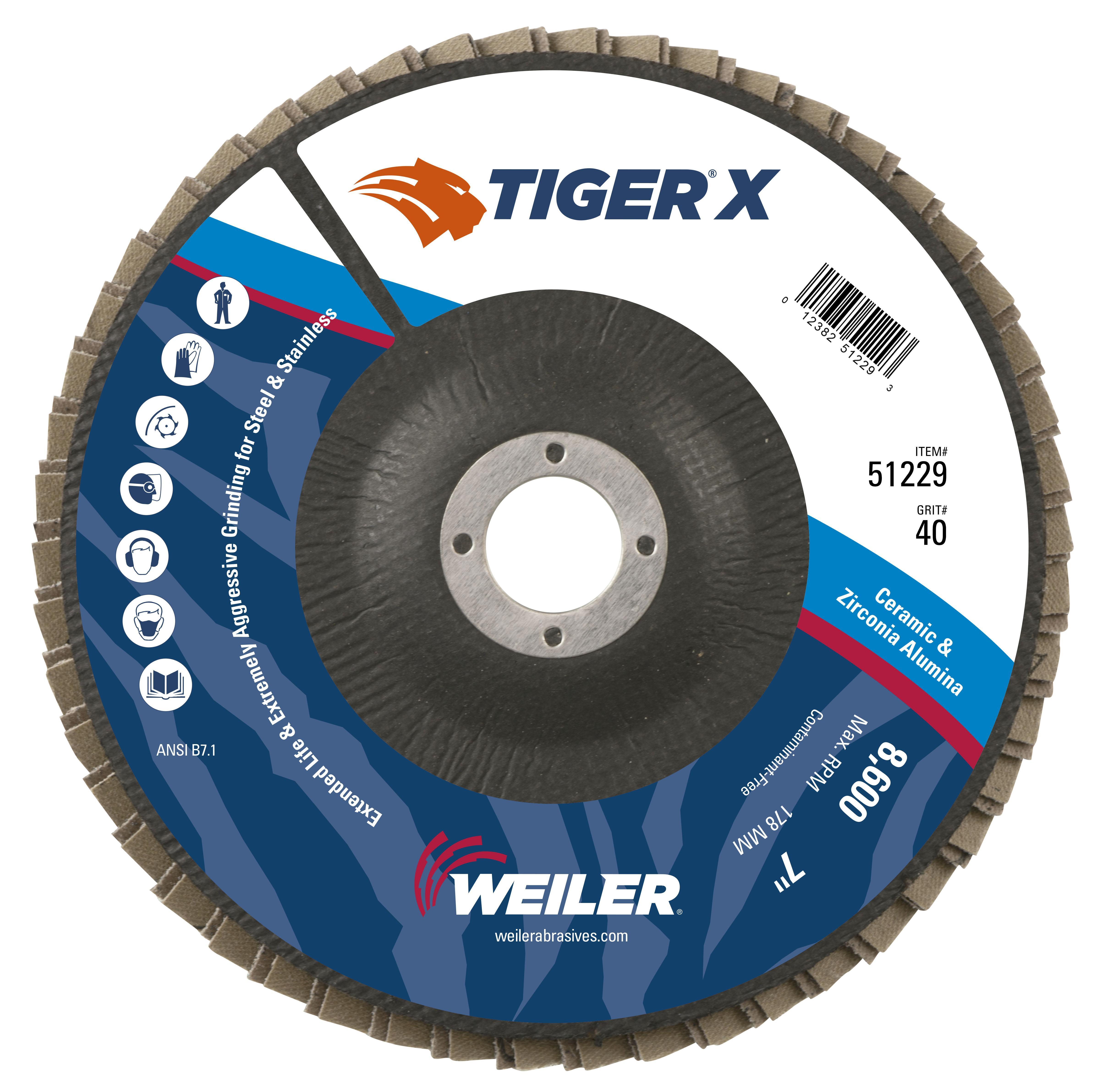 7IN TIGER X FLAT 40Z 7/8 AH