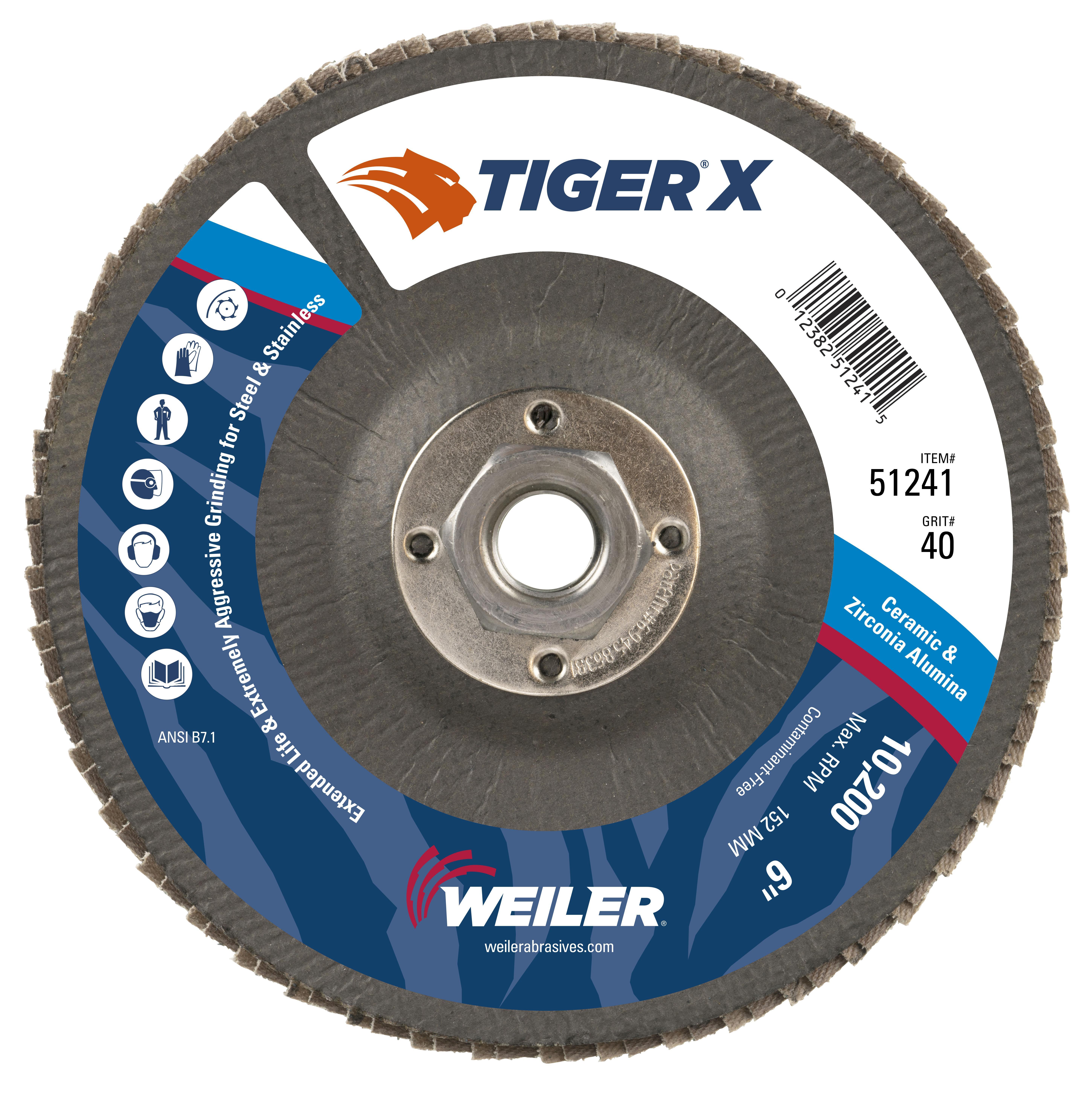 6IN TIGER X ANGLED 40Z 5/8-11 NUT