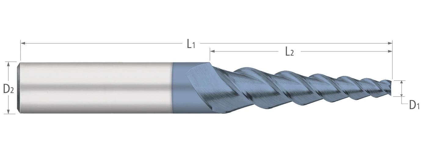 598 1/4 3FL 2DEG TAPR END MILL ALTIN