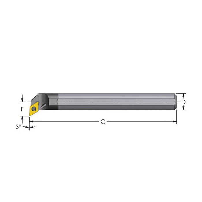 E12Q SDUCR3 3/4x7 CARB BORING BAR
