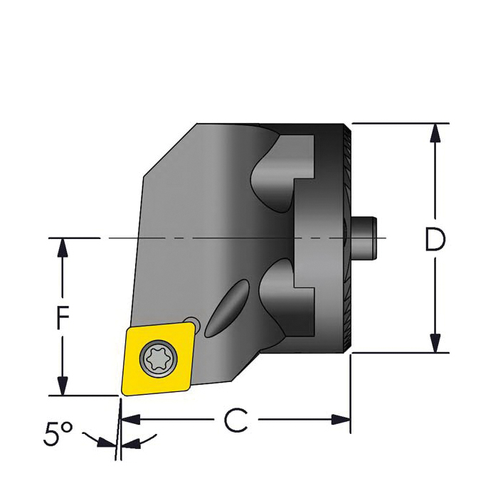 SH16 SCLCR3 1IN SERRATED MODULAR HEAD