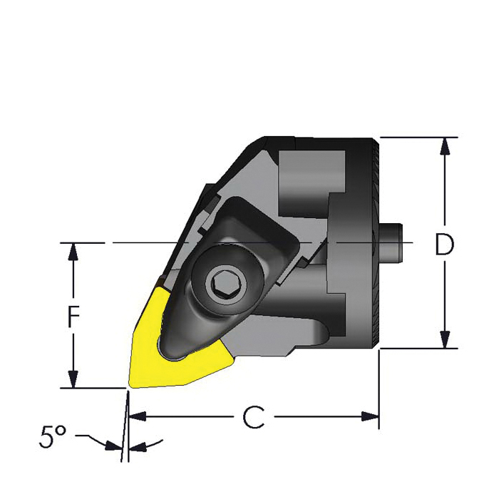 SH20 DWLNR4 1-1/4 SERRATED MODULAR HEAD