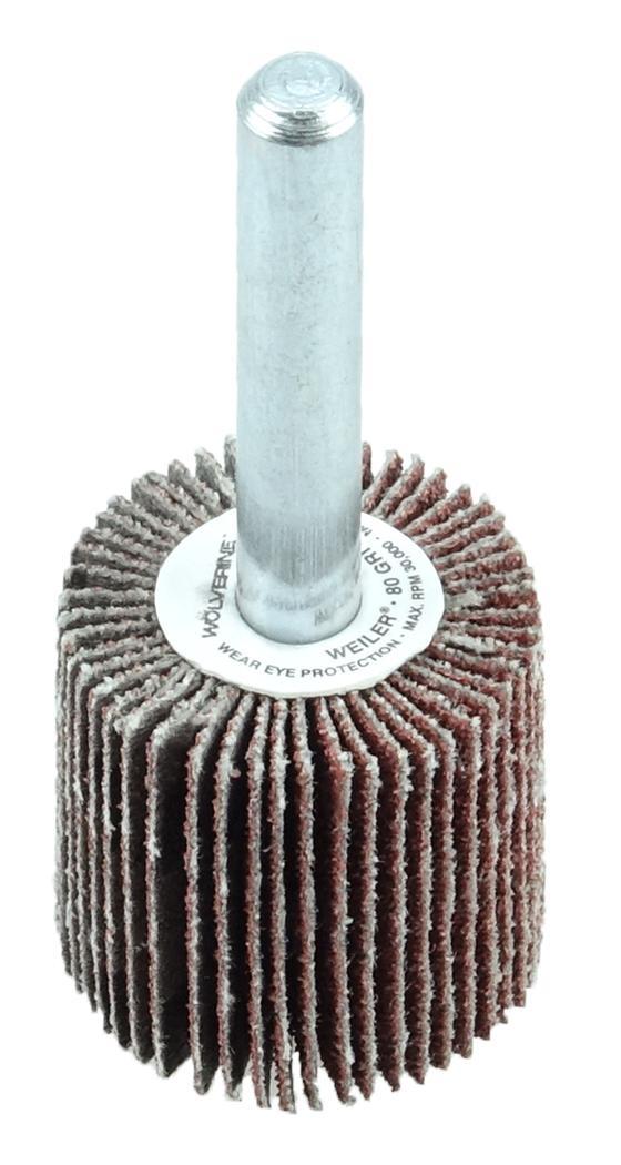 1X1X80AO FLAP WHEEL 1/4IN STEM VEND