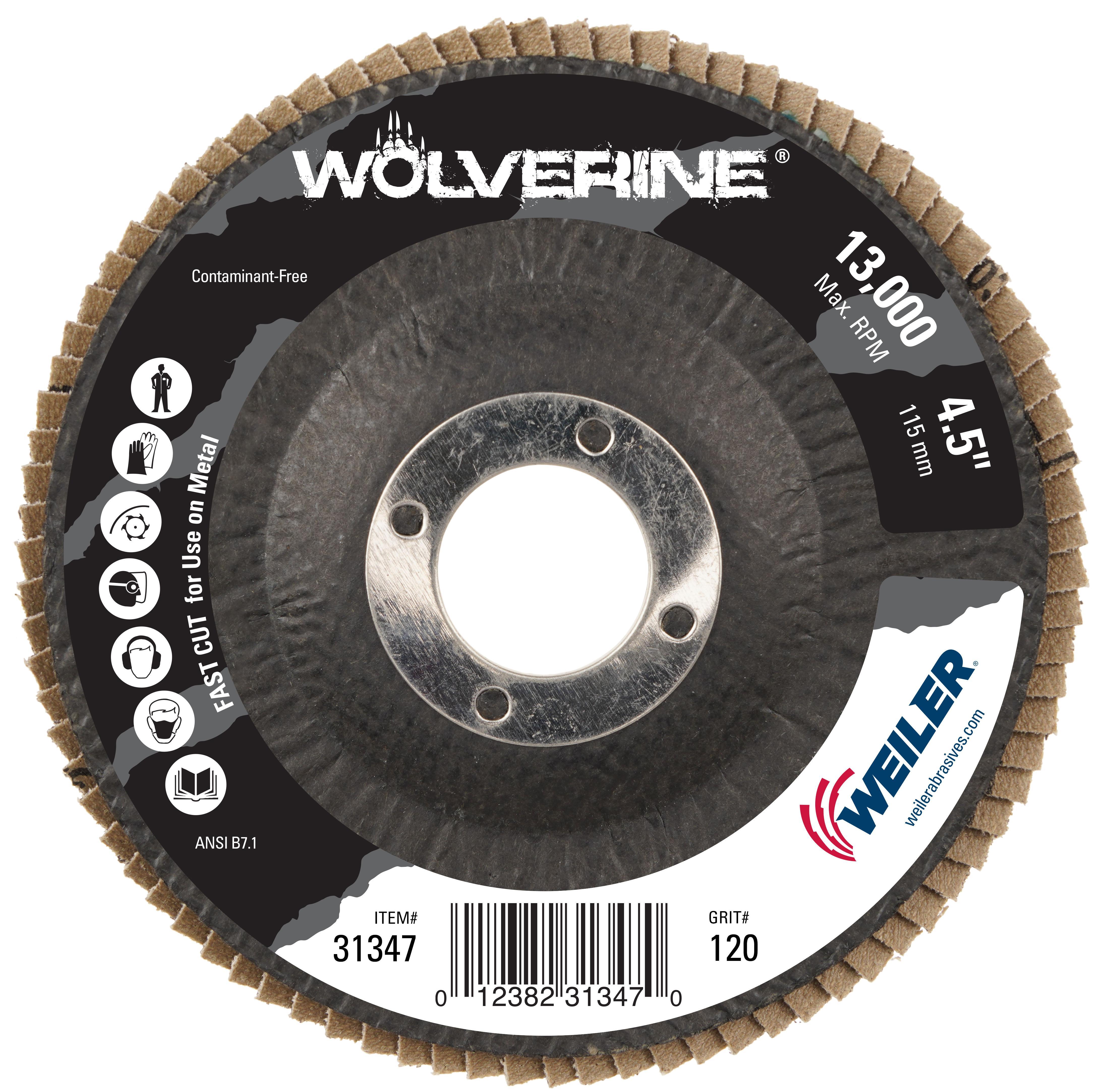 4-1/2 WOLVERINE CONICAL FLAP DISC