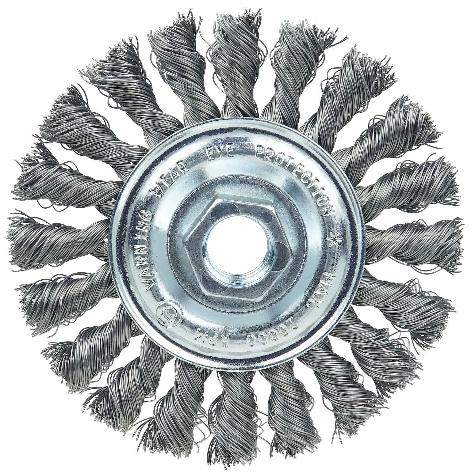 4IN WOLV KNOT WHEEL .014 STL