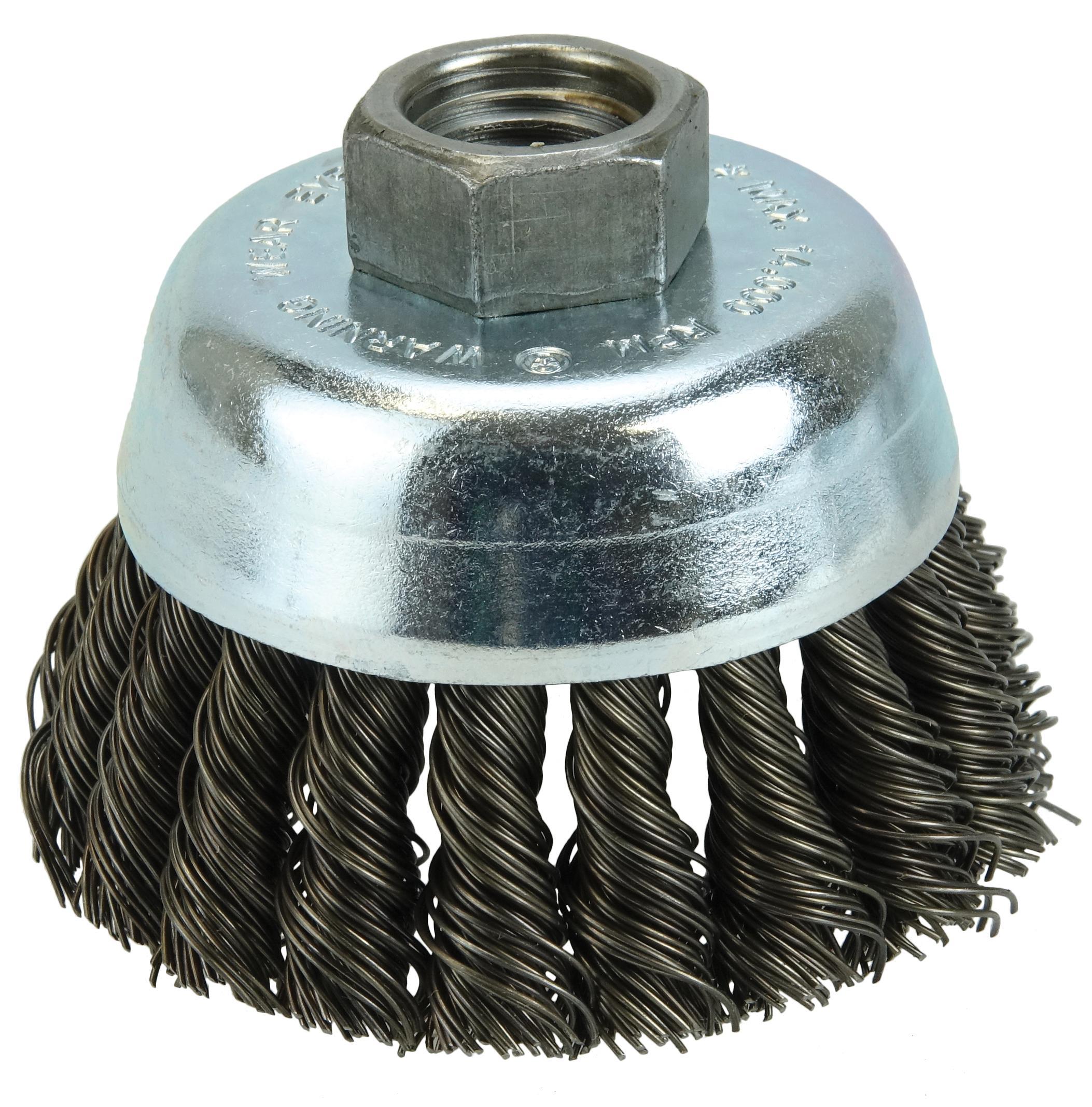 3IN .020 STEEL FILL KNOT WIRE CUP BRUSH