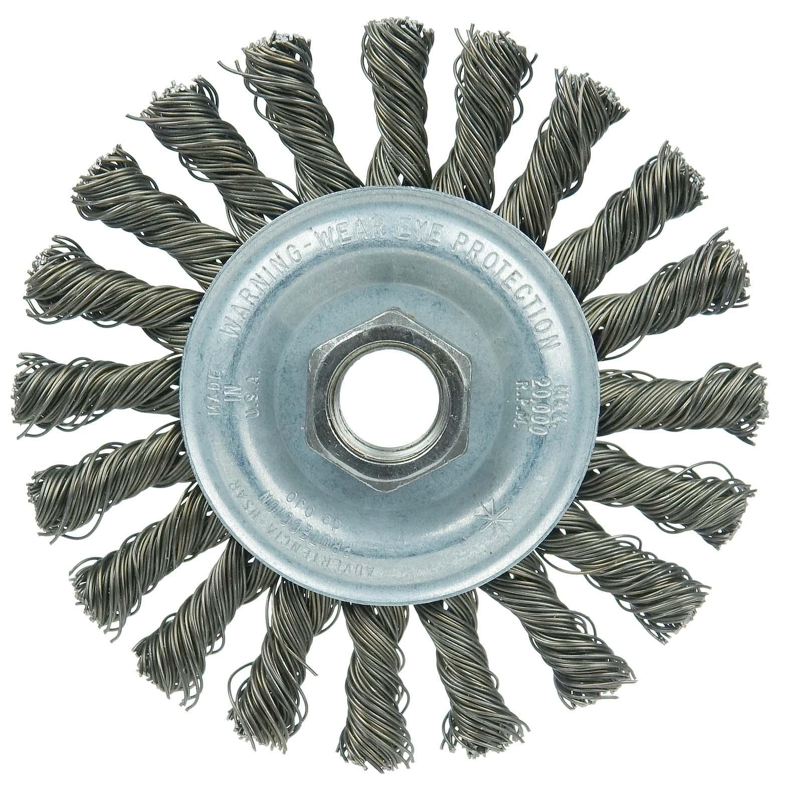 4IN WOLV KNOT WHEEL .020 STL