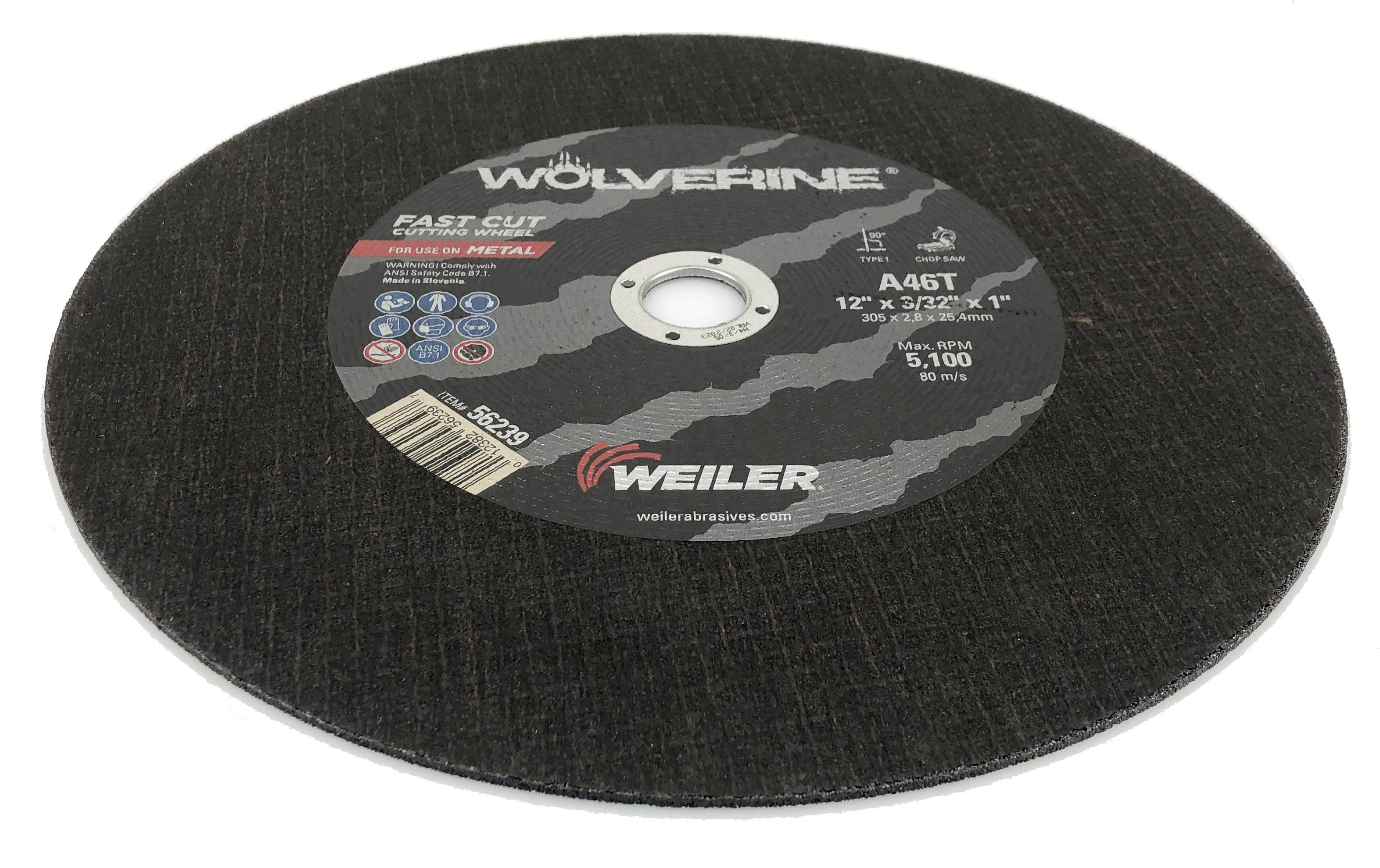 12INX3/32 WOLVERINE CUT A46T 1IN AH