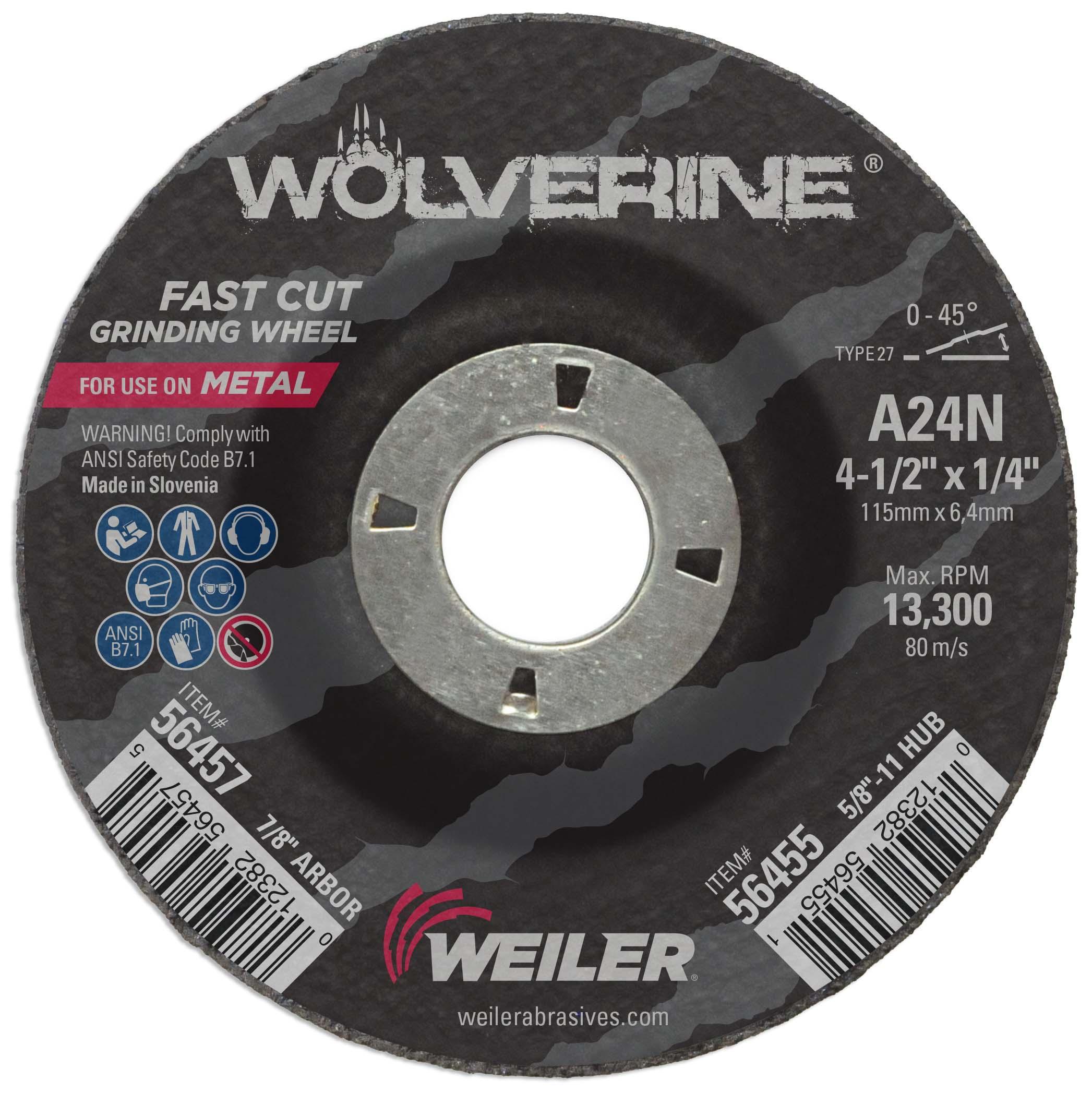 4-1/2X1/4 WOLV T27  A24N 7/8 AH