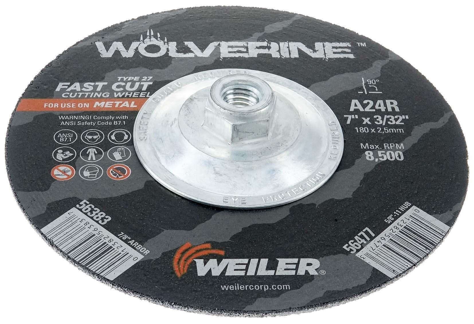 7INX3/32 WOLVERINE T27 CUT A24R 5/8-11