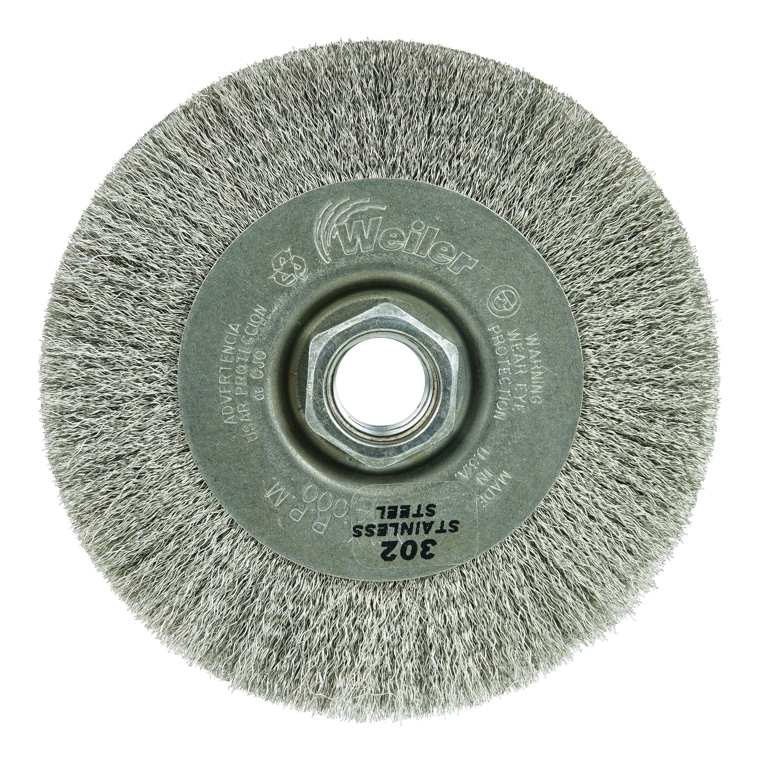 4IN .006 SS FILL CRIMP WIRE WHEEL