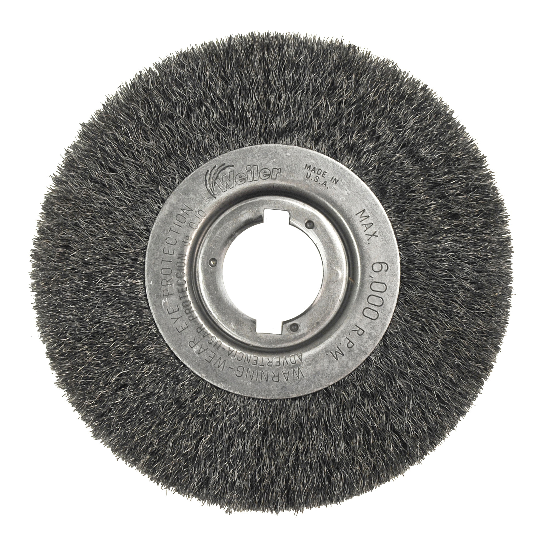 6IN NF CRIMP WHEEL .008 STL 1-1/4