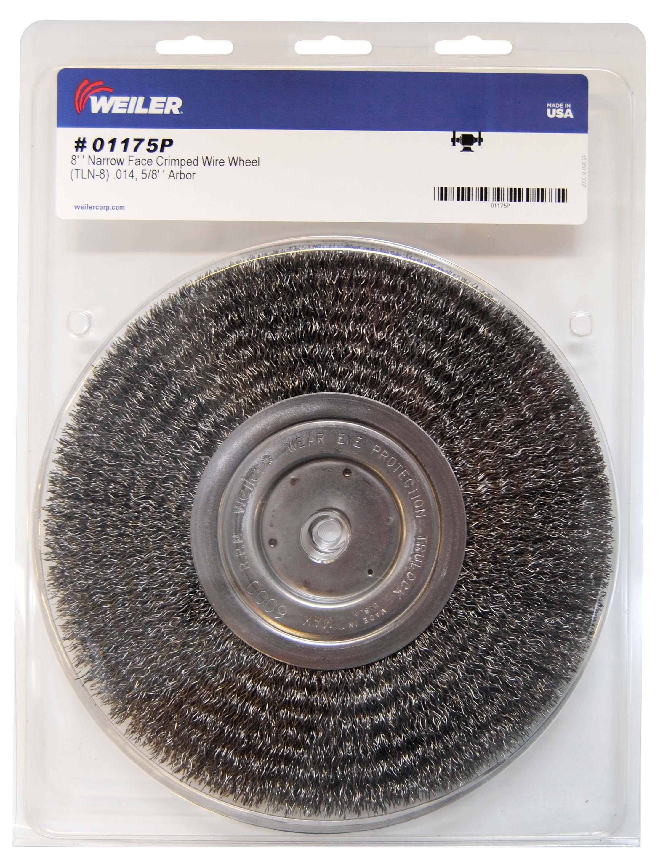 8IN NF CRIMP WHEEL .014 STL 5/8 AH RET