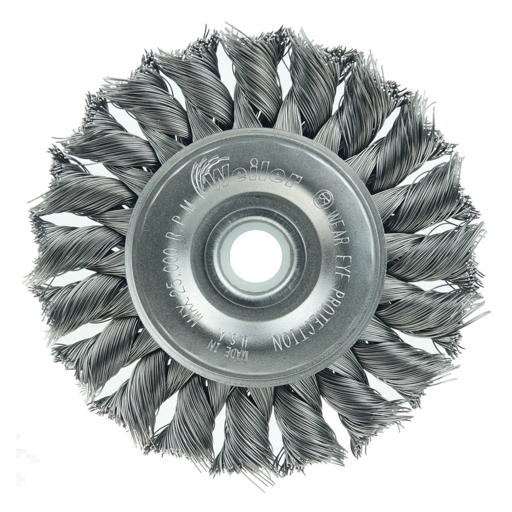 3IN STD KNOT WHEEL .0118 STL 1/2-3/8 AH