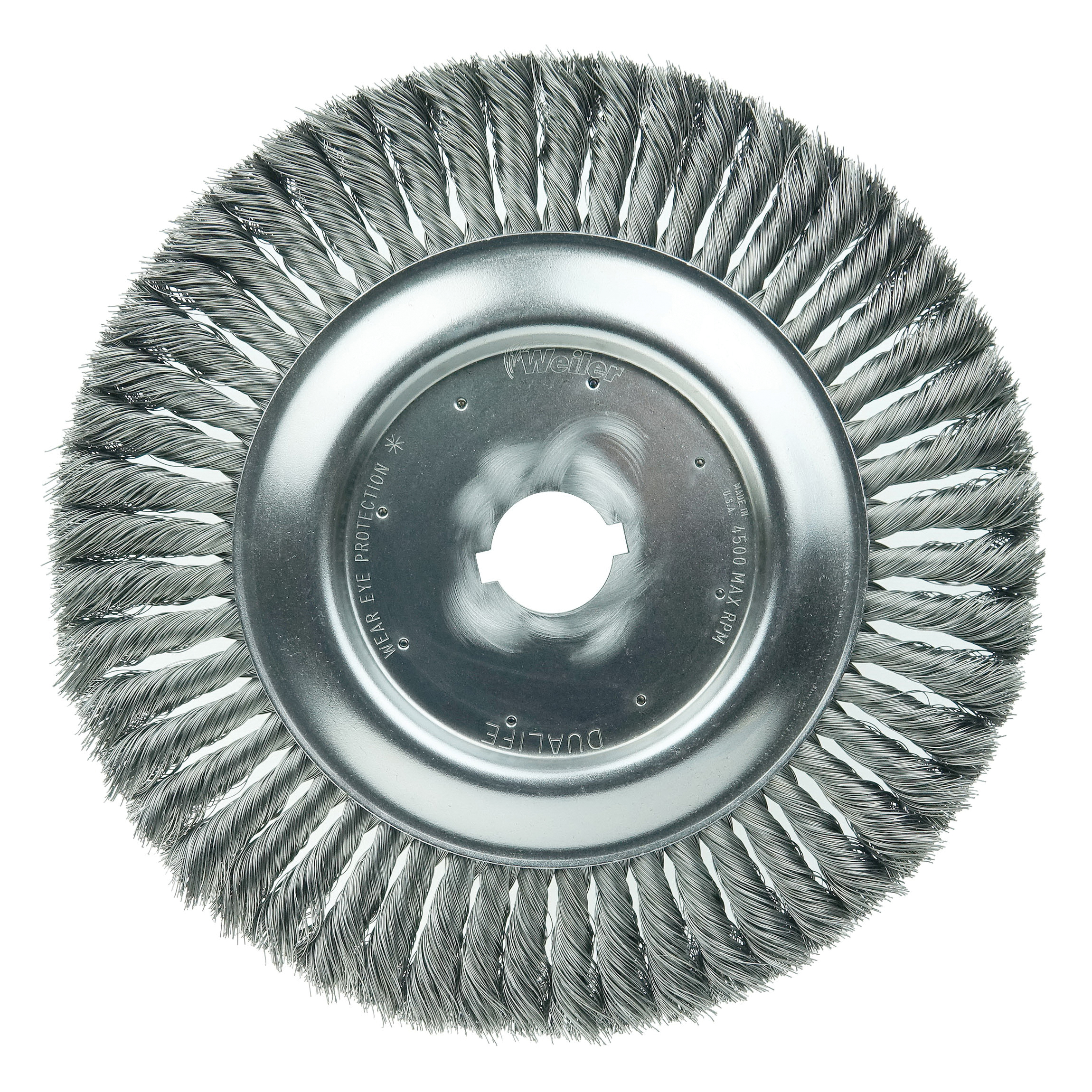 10IN STD KNOT WHEEL .016 STL 1-1/4 AH