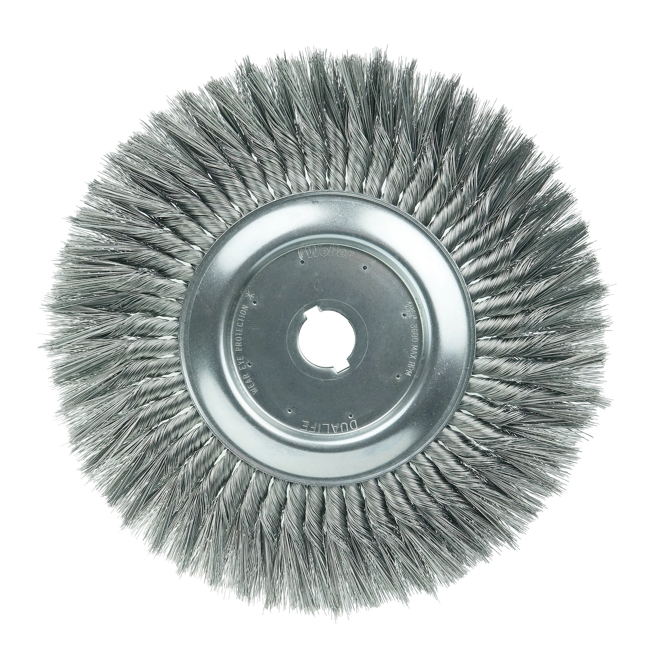 12IN STD KNOT WHEEL .016 STL 1-1/4 AH